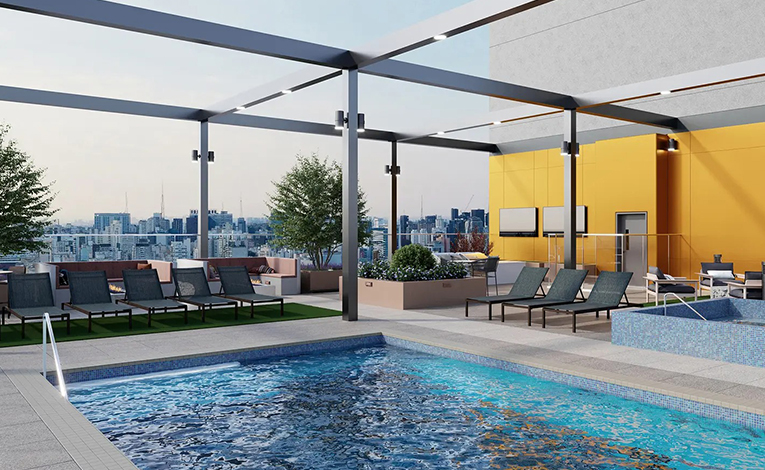 resort style pool