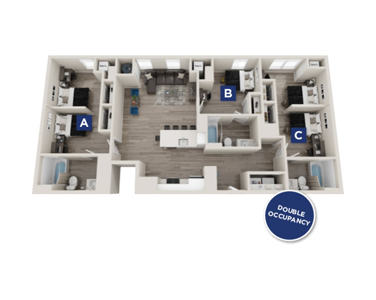 The Chelsea - 3x3 Floor plan