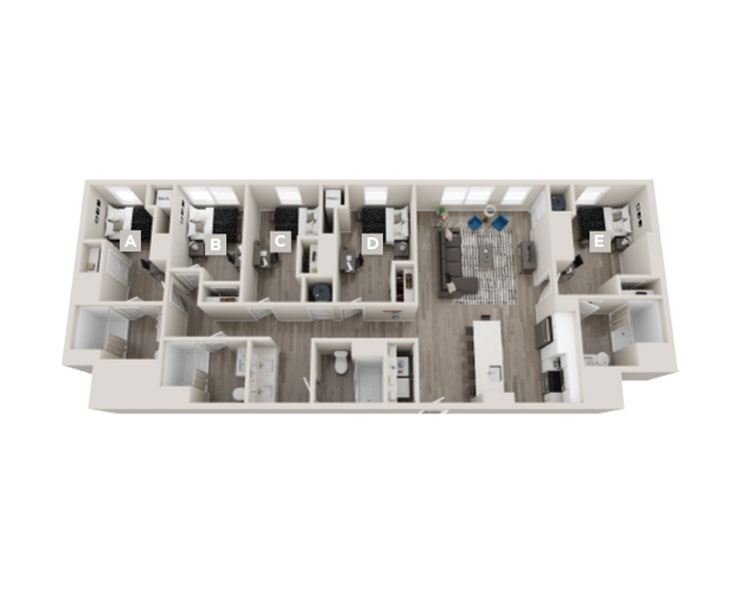 The Easton 1 - 5x4 Floor plan