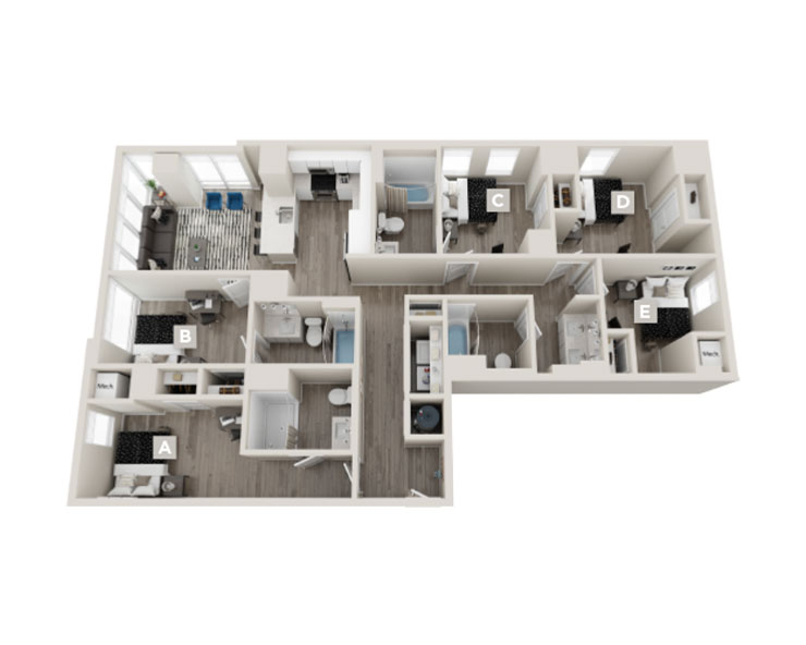 The Edgewood - 5x4 Floor plan