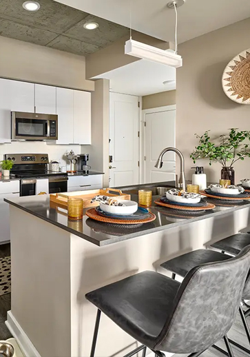 shared kitchen space